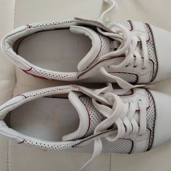 Women's Size US 7 (37) Christian Louboutin Fun Vieira Leather Sneakers - Picture 11 of 15